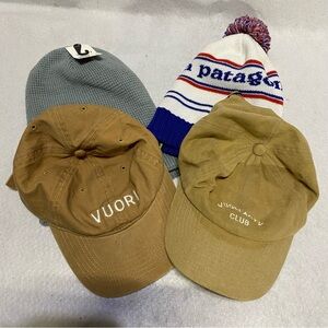 Vuori Patagonia Set of 4 Hats NWT